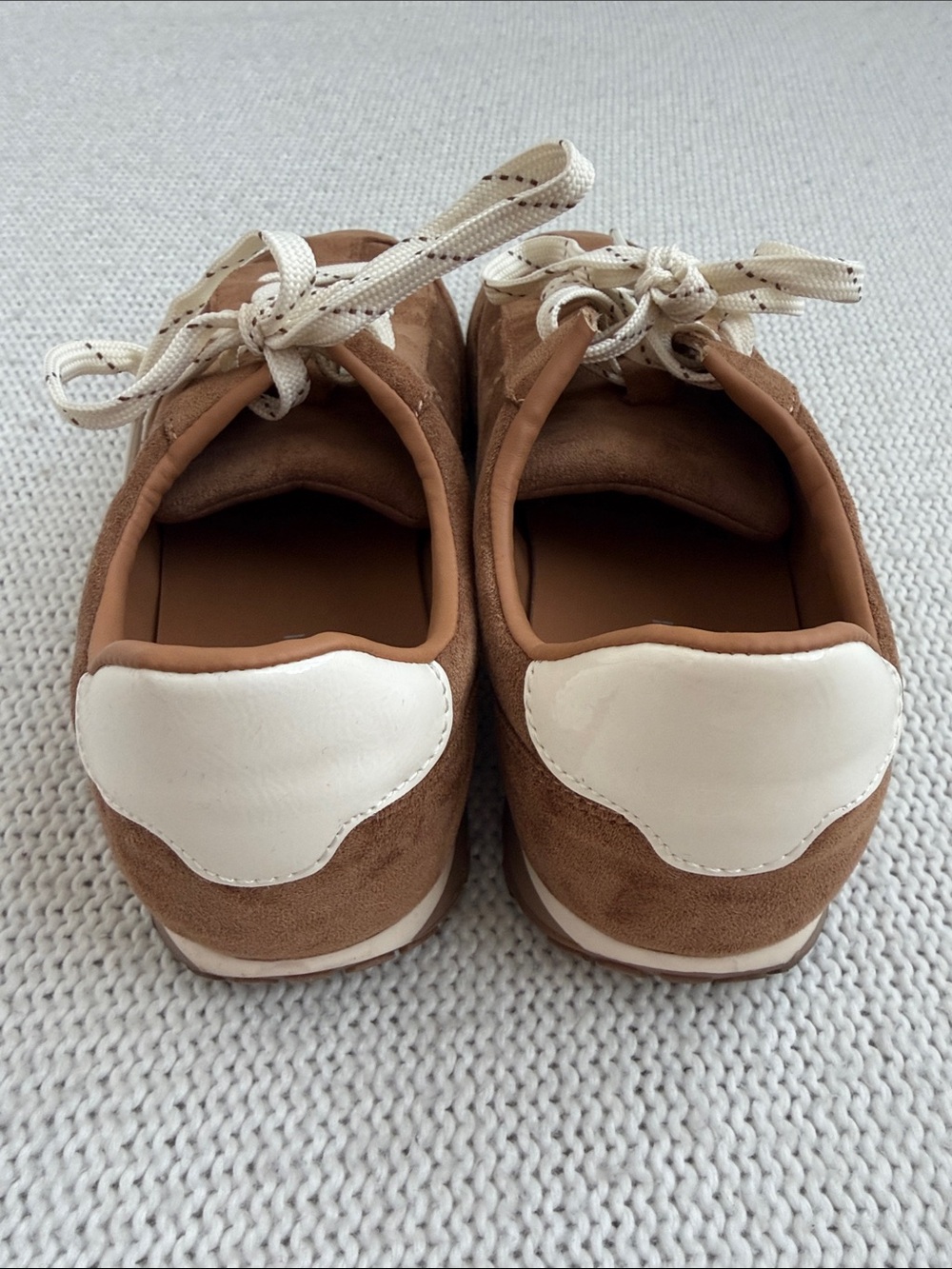 Madden Girl Suede Tennis Shoes Brown Size 9 - Picture 4 of 6